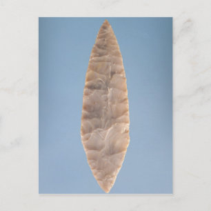 Cartão Postal Lâmina solutreana "folha de louros", encontrada em