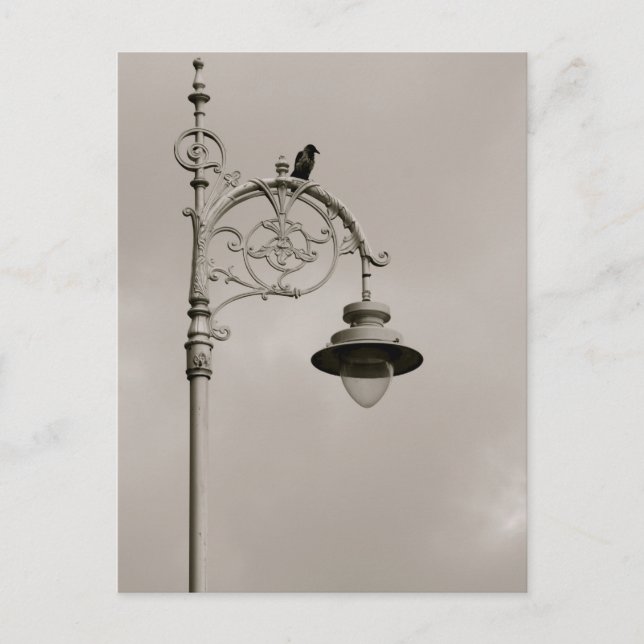 Cartão Postal Lâmpada de Dublin (Frente)