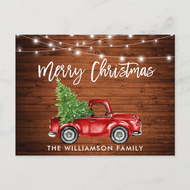 Cartão Postal Lâmpada de Pincel de Madeira Luzes de Truque de Vi (Frente)