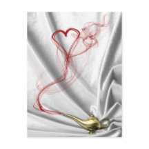 Lâmpada Genética com Fumaça Cardíaca - Cartão-post