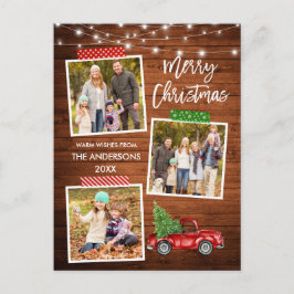 Cartão Postal Lâmpadas De Madeira De Caminhão De Fita De Artesan