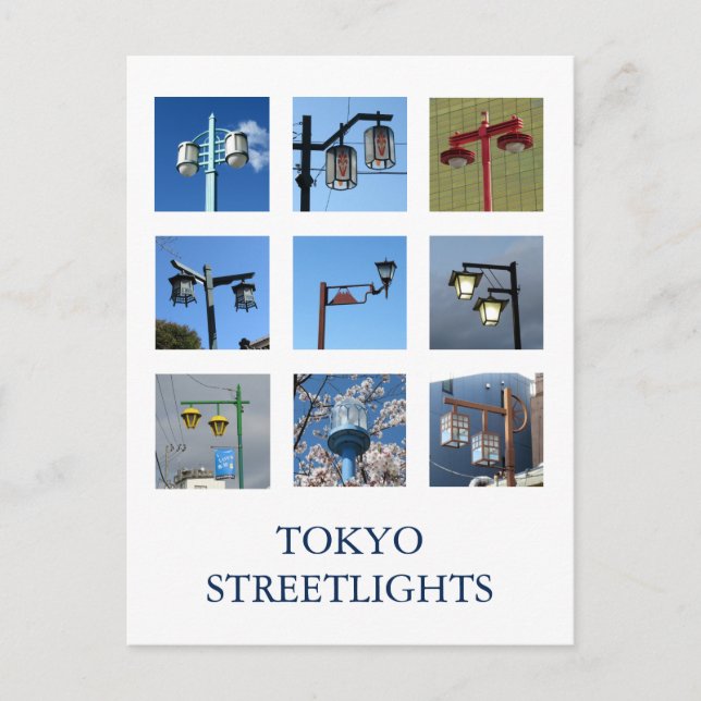 Cartão Postal Lâmpadas de Tokyo (Frente)