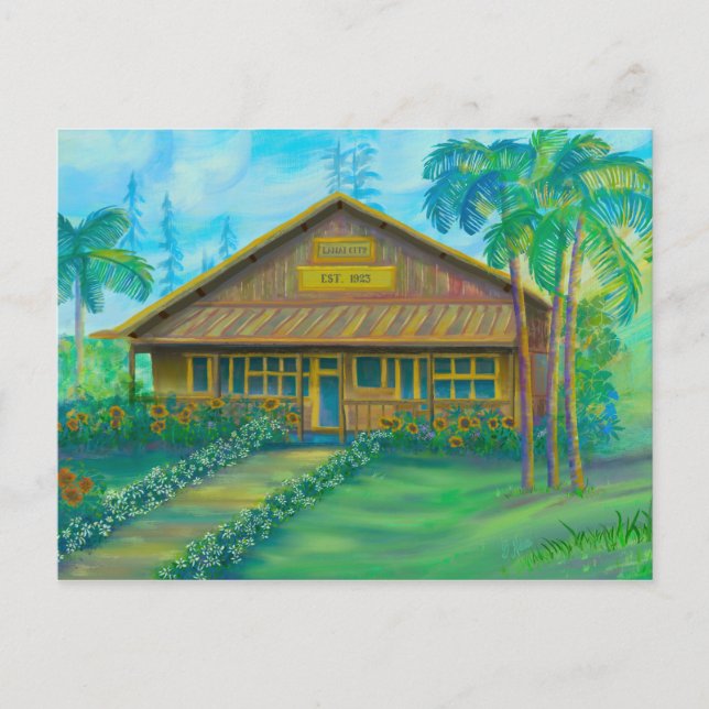 Cartão Postal Lanai City, Havaí (Frente)