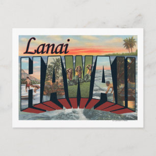 Cartão Postal Lanai, HawaiiLarge - Letra ScenesLanai, HI