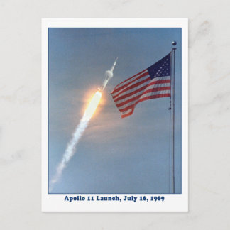Cartão Postal Lançamento do Apollo 11 em 16 de julho de 1969