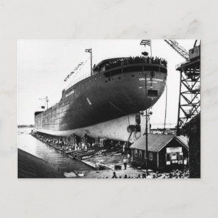 Cartão Postal Lançamento do Edmund Fitzgerald 6-8-1958 ( nº 1)