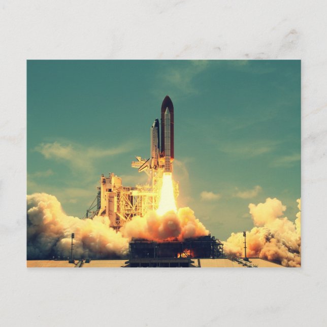 Cartão Postal Lançamento do foguete (Frente)