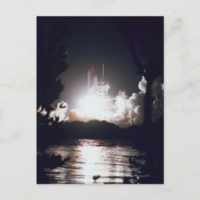 Cartão Postal Lançamento do ônibus espacial (Frente)