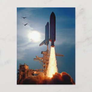 Cartão Postal Lançamento do Ônibus Espacial Discovery da NASA ST