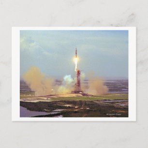 Cartão Postal Lançamento do Projeto de Teste Apollo Soyuz Satur