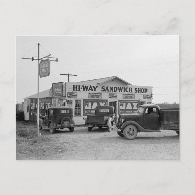 Cartão Postal Lanchonete Hi-Way, 1939 (Frente)