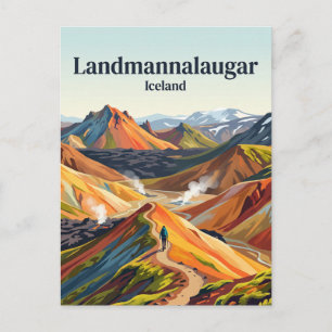 Cartão Postal Landmannalaugar Islândia