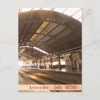 Cartão Postal Landmark Landscapes AWESOME DELHI METRO