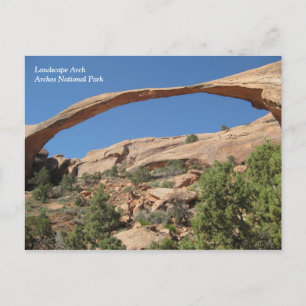 Cartão Postal Landscape Arch, Arches National Park