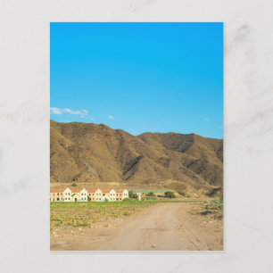 Cartão Postal Landscape desert in Almeria, Andalusia, Spain