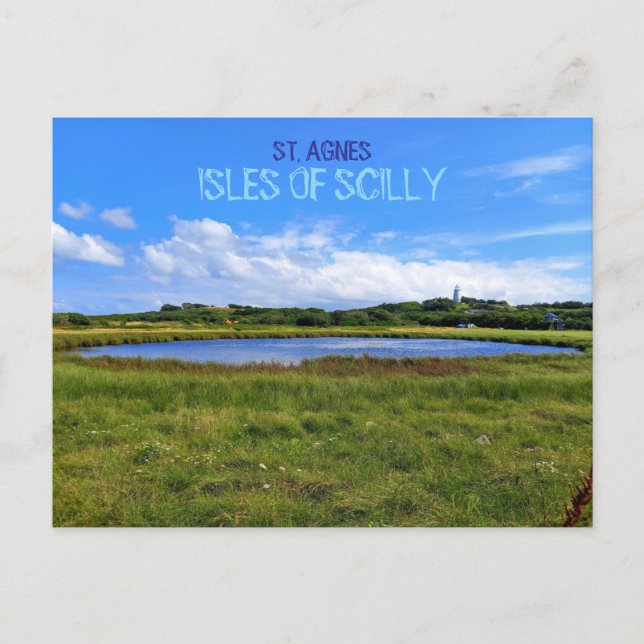 Cartão Postal Landscape  Lighthouse, St. Agnes - Isles Of Scilly (Frente)