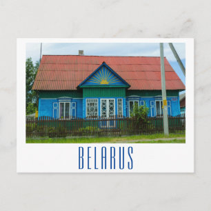 Cartão Postal Landscape Rural Village House