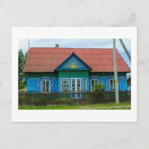 Cartão Postal Landscape Rural Village House