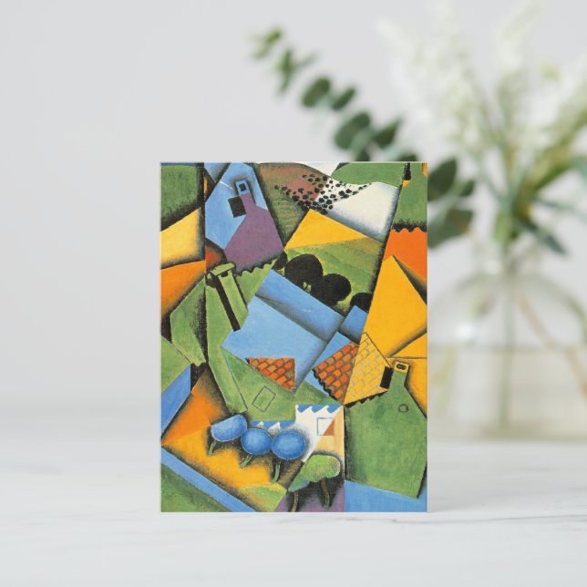 Cartão Postal Landscape with Houses at Ceret (Em pé/Frente)