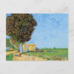Cartão Postal Lane Near Arles por Vincent van Gogh