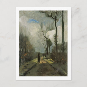 Cartão Postal Lane no outono, Vincent van Gogh
