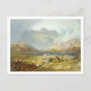 Cartão Postal Langdale Pikes, do "Distrito do Lago Inglês",