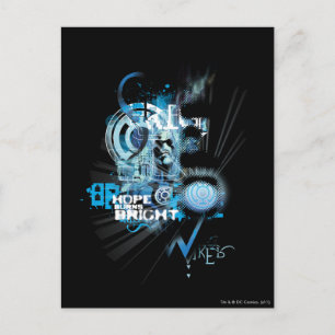 Cartão Postal Lanterna Azul Gráfico 1