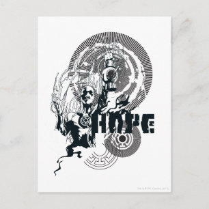 Cartão Postal Lanterna Azul Gráfico 4