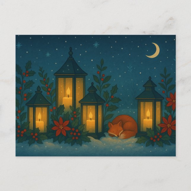 Cartão Postal Lanterna Fox Garden (Frente)