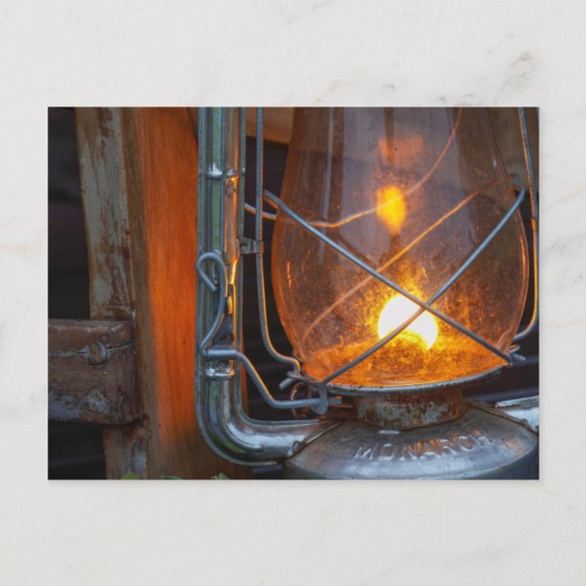 Cartão Postal Lanterna No Acampamento De Placas, Parque Nacional (Frente)