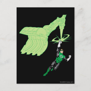 Cartão Postal Lanterna Verde - Completamente Renderizado, com m