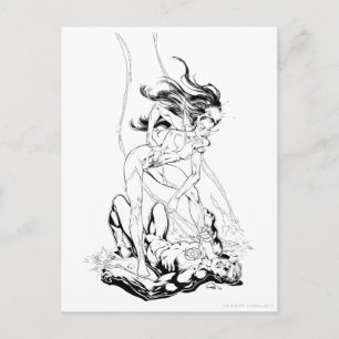 Cartão Postal Lanterna Verde e Espírito Estrela