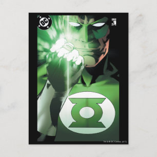 Cartão Postal Lanterna Verde fecha o cobrir