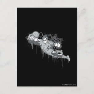 Cartão Postal Lanterna Verde - Inocência Torcida BW