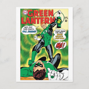 Cartão Postal Lanterna verde - saia este Earch Hal Jordan