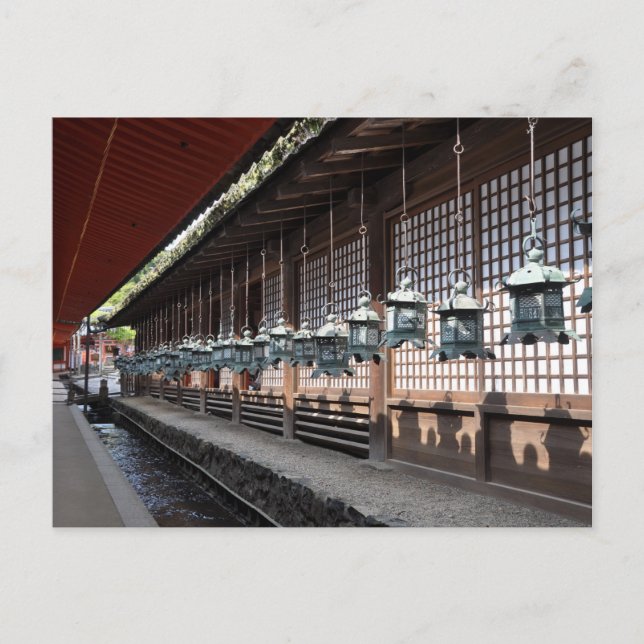 Cartão Postal Lanternas de Bronze (Frente)