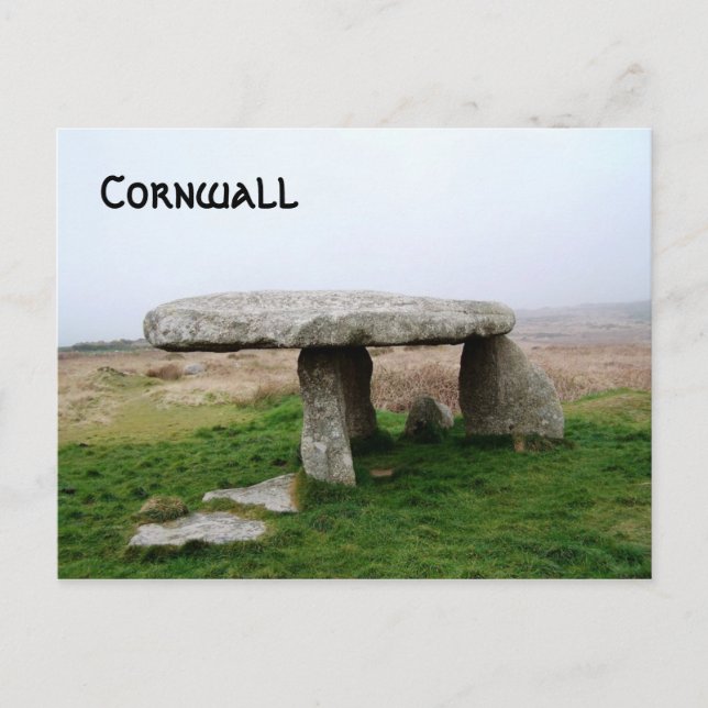 Cartão Postal Lanyon Quoit Standing Stones Cornwall England (Frente)
