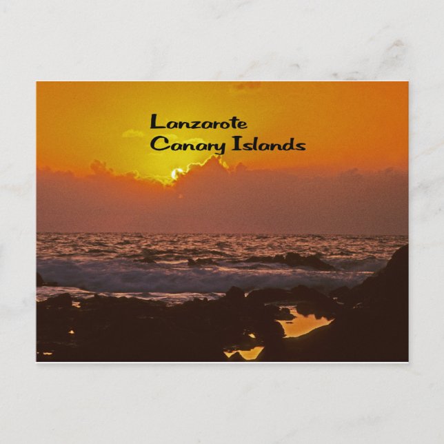 Cartão Postal Lanzarote Sunset (Frente)