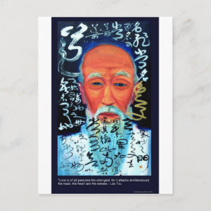 Cartão Postal Lao Tzu Amor/Paixão/Sentidos Citações Presentes & 