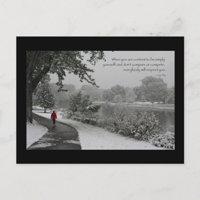 Cartão Postal Lao Tzu Citação II (Frente)