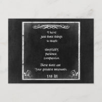 Lao Tzu Citação Inspiracional em um Design de Chal