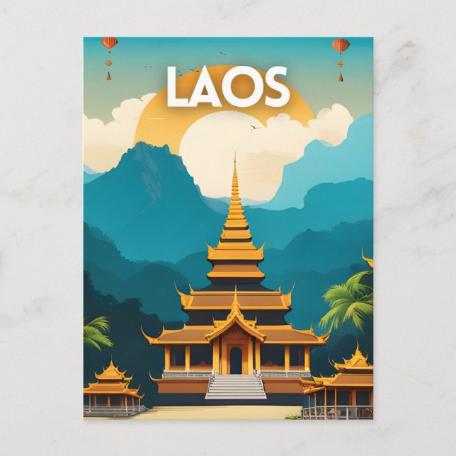 Cartão Postal Laos (Frente)