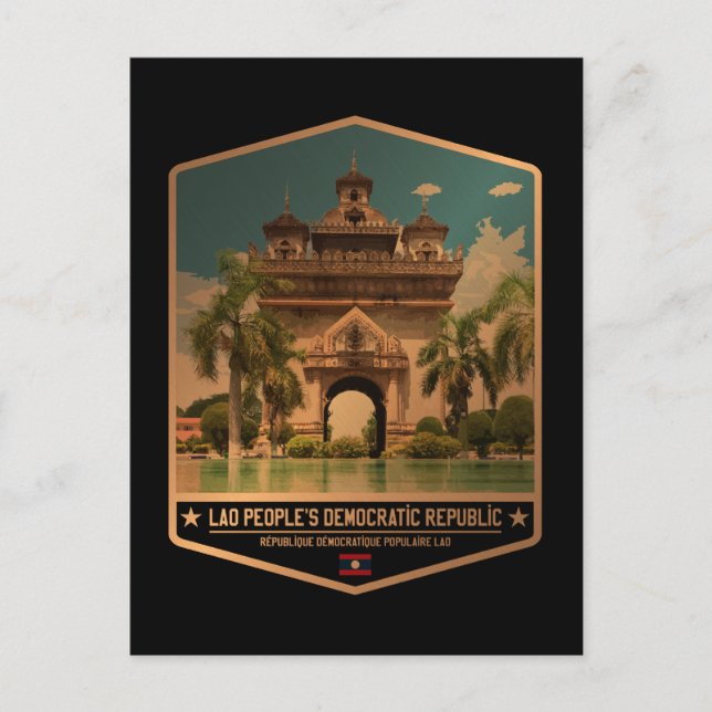 Cartão Postal Laos (Frente)