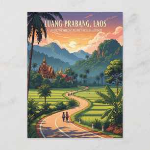 Cartão Postal Laos Luang Prabang Viagem