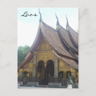 Cartão Postal laos que telhado