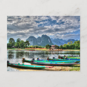 Cartão Postal Laos, Vang Vieng, Nam Song