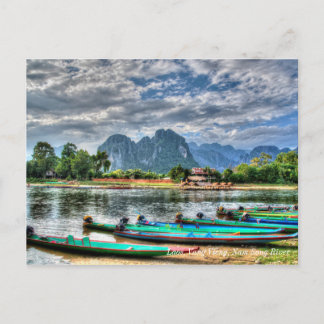 Cartão Postal Laos, Vang Vieng, Nam Song