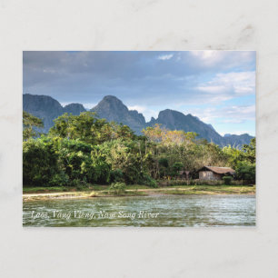 Cartão Postal Laos, Vang Vieng, Nam Song