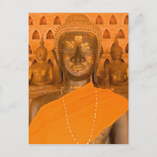 Cartão Postal Laos, Vientiane, uma das 6840 imagens Buda em