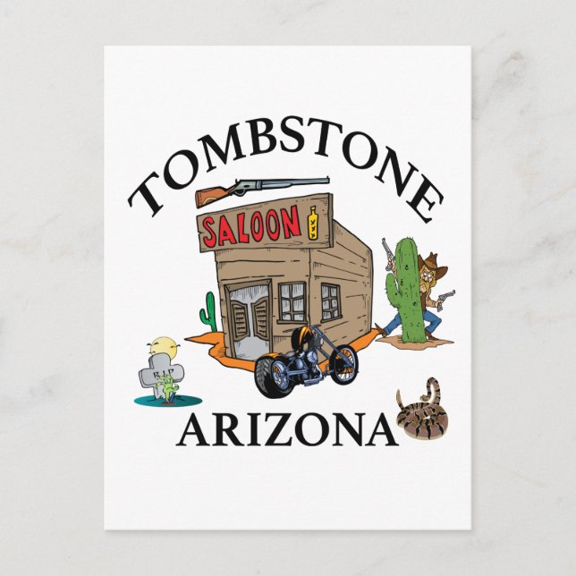Cartão Postal Lápide, Arizona (Frente)